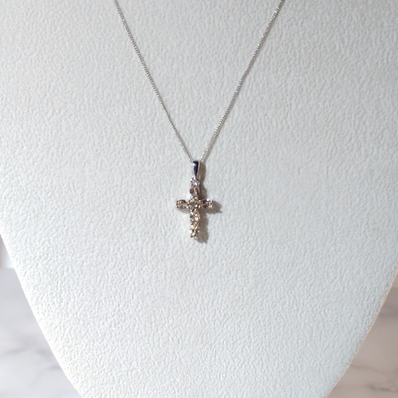 Imperial Topaz Cross Necklace - Picture 4 of 5